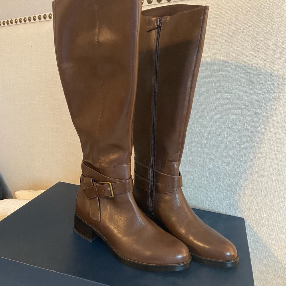 Cole Haan women’s leather boots, NEW!! Never worn!
